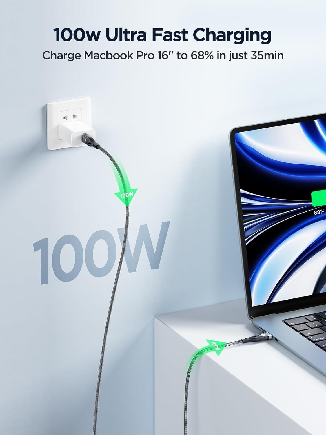 Oraimo FireLink 3 USB-C to USB-C Cable 1.2m (60W)