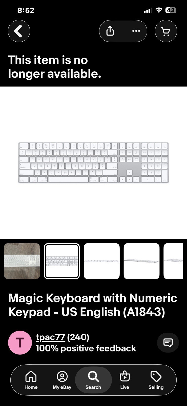 Apple Magic Keyboard with Touch ID