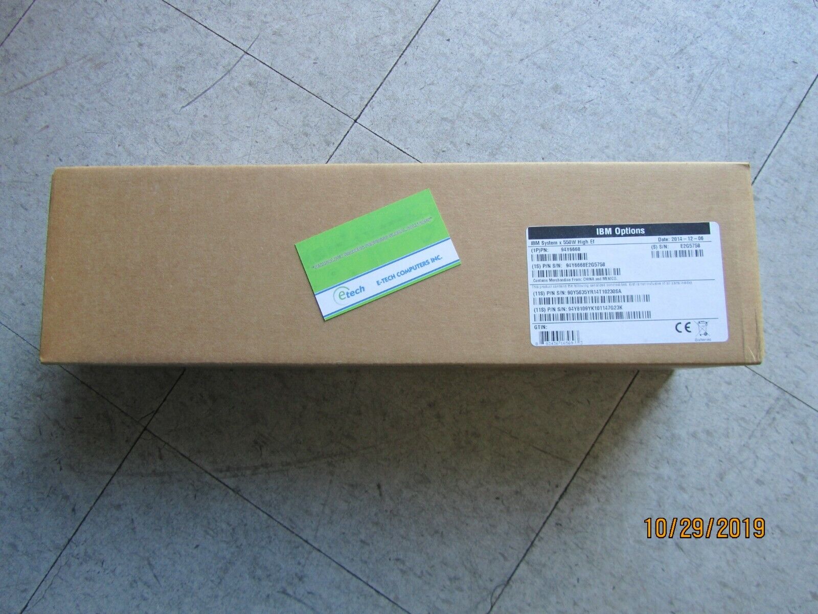 IBM 550W PSU for System x3650