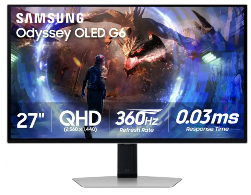 سامسونج اوديسي OLED G6 27 بوصة QHD 360Hz