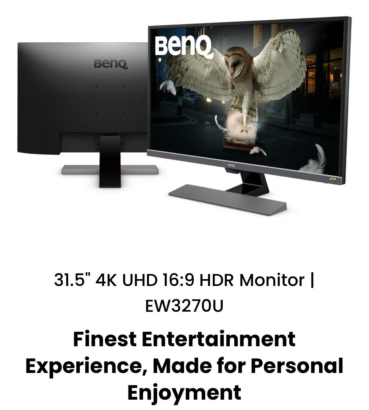 BenQ EW3270U 32″ 4K HDR Monitor