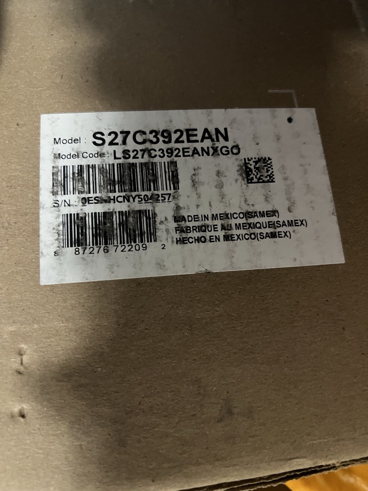 Samsung S27C390EAM 27″ FHD Curved Monitor