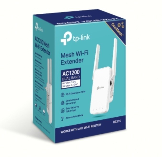 TP-Link RE315 AC1200 Mesh WiFi Range Extender