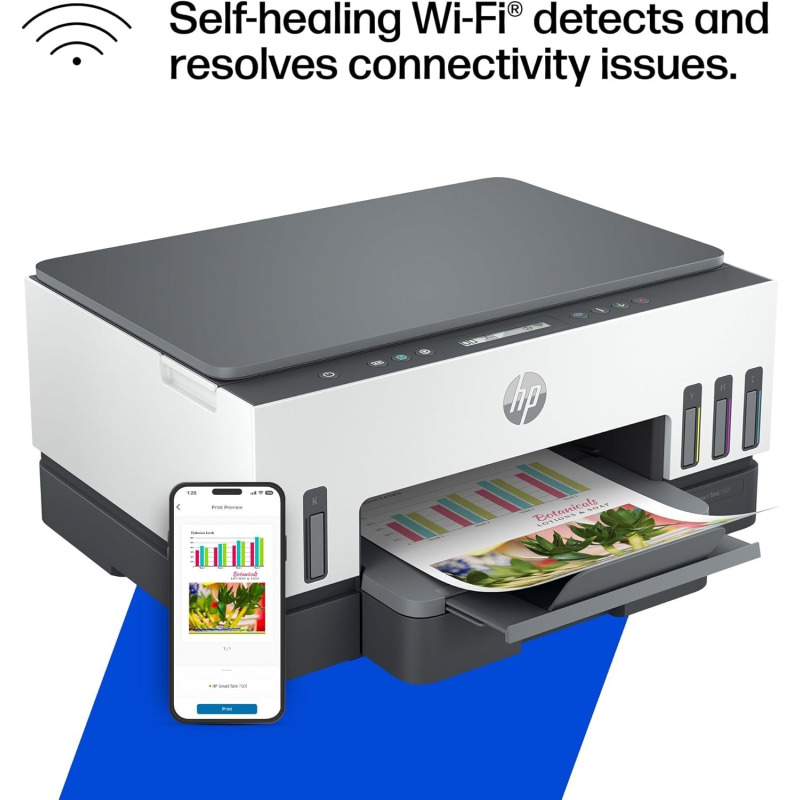 اتش بي سمارت تانك 615 طابعة حبر لاسلكية 4 في 1