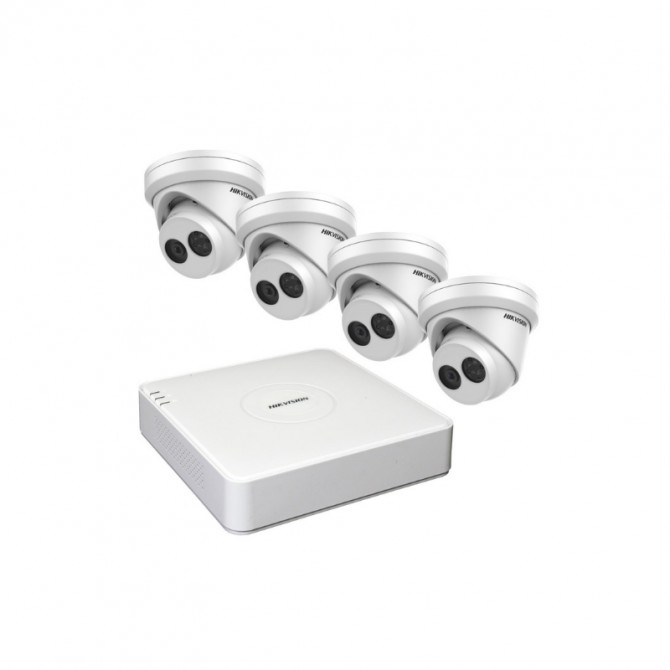 هيكفيجن طقم كاميرات مراقبة 4 قنوات 2 ميجابكسل PoE