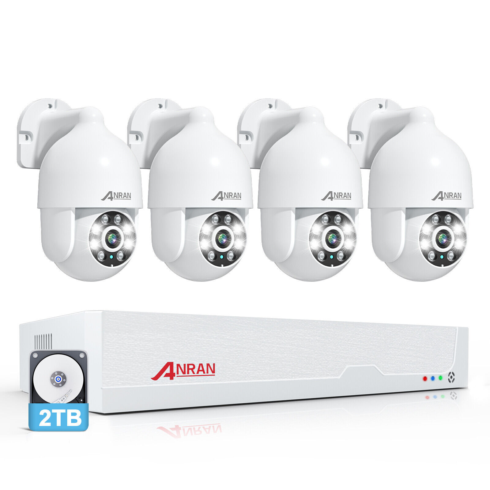 Hikvision 4-Channel 2MP PoE Camera Kit