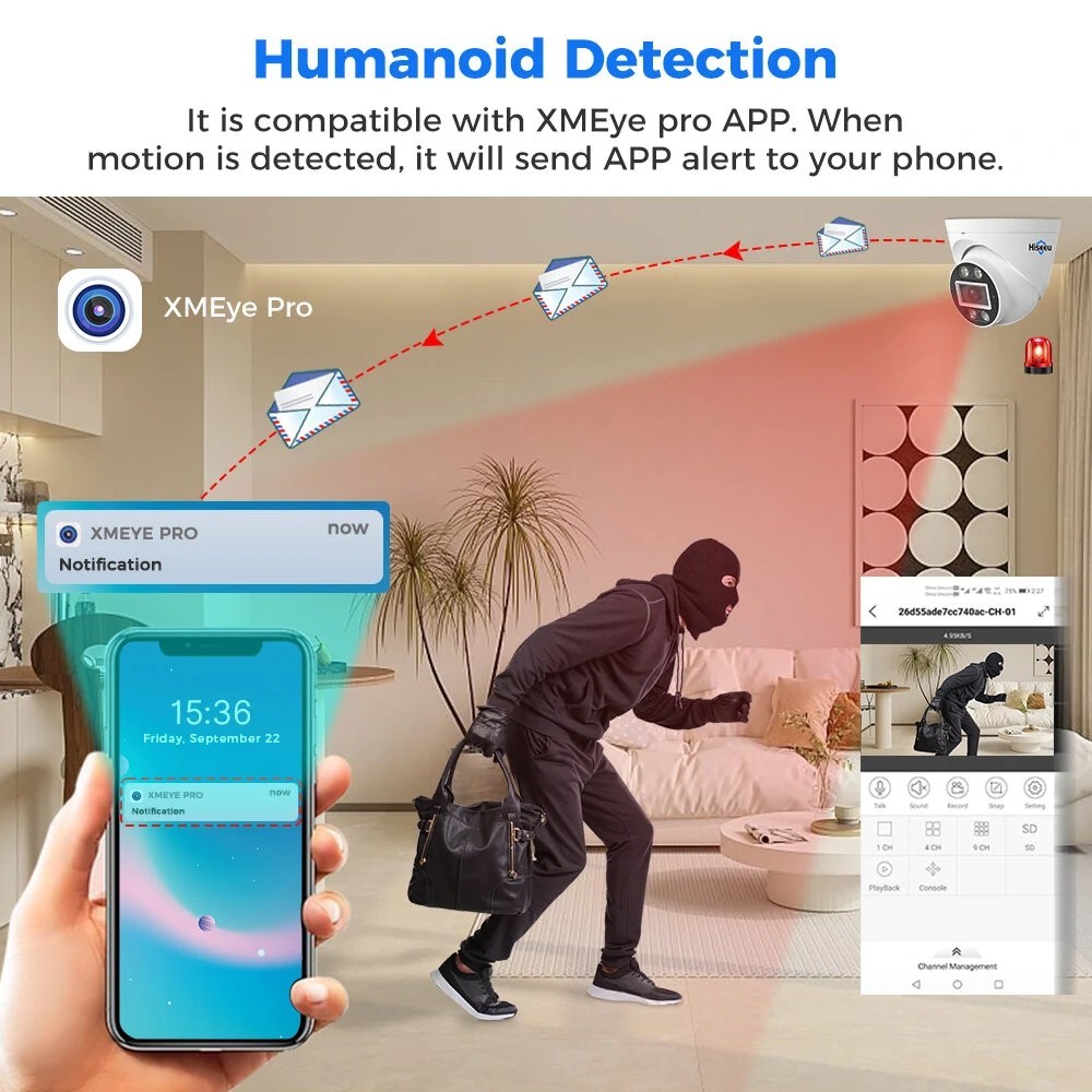 Dahua 8MP Full-Color Active Deterrence Dome Camera